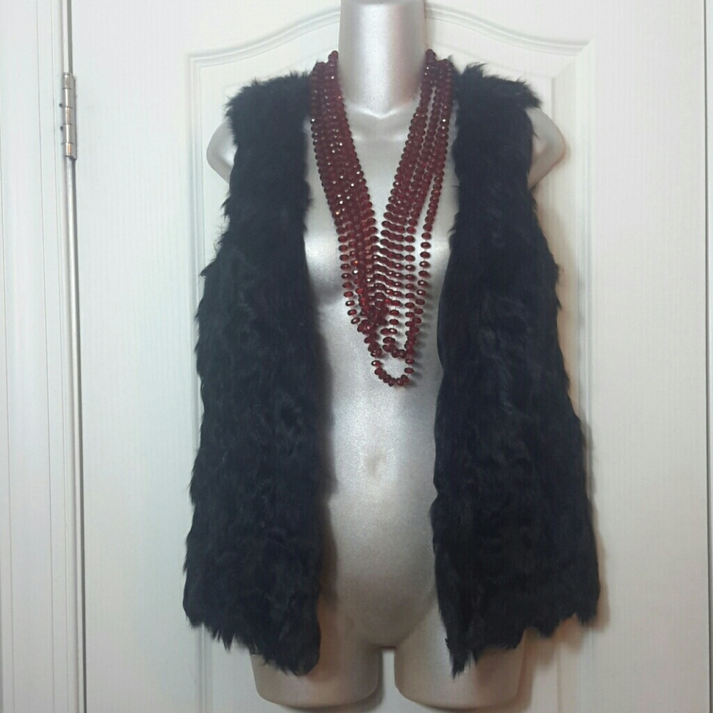 100% Sheepskin Fur, Satin-lined Vest